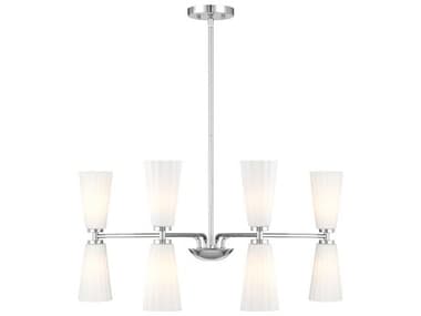 Savoy House Meridian 8-Light Chrome Chandelier SVM100126CH