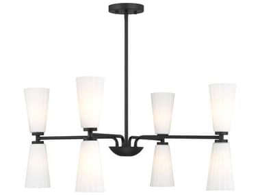 Savoy House Meridian 8-Light Matte Black Chandelier SVM100126MBK