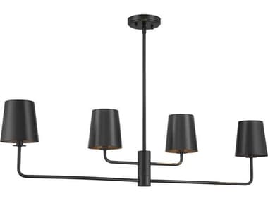 Savoy House Meridian 4-Light Matte Black Empire Island Pendant SVM100127MBK