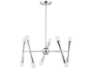 Savoy House Meridian 10-Light Chrome Chandelier SVM100128CH