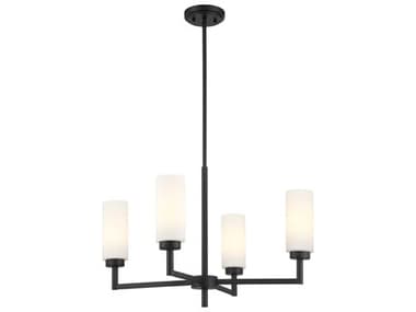 Savoy House Meridian 4-Light Matte Black Chandelier SVM100129MBK