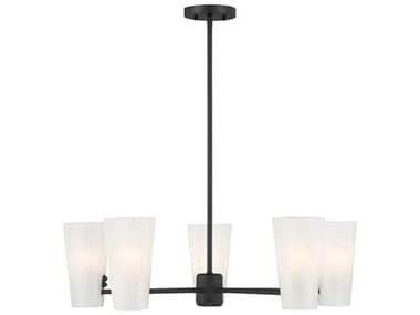 Savoy House Meridian 5-Light Matte Black Chandelier SVM100130MBK