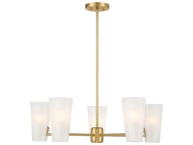 Savoy House Meridian 5-Light Natural Brass Chandelier SVM100130NB