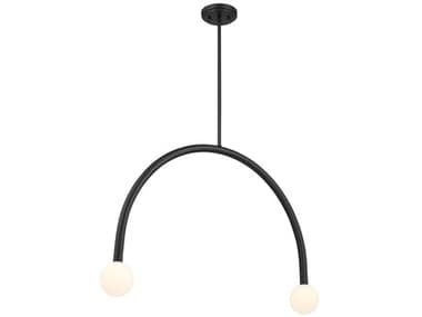 Savoy House Meridian 2-Light Matte Black Island Pendant SVM100132MBK