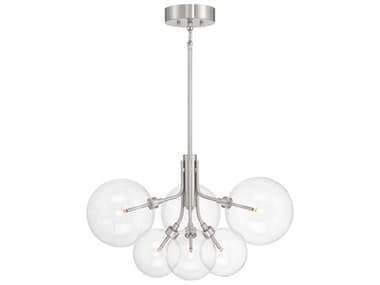 Savoy House Meridian 6-Light Brushed Nickel Globe Chandelier SVM100135BN