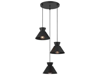 Savoy House Meridian 3-Light Matte Black Pendant SVM100139MBK