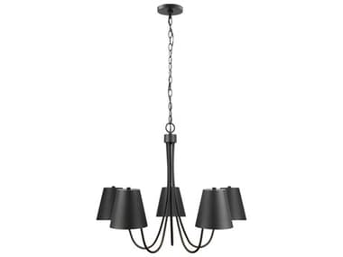 Savoy House Meridian 5-Light Matte Black Empire Chandelier SVM100142MBK