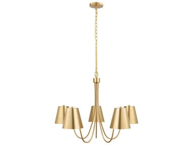 Savoy House Meridian 5-Light Natural Brass Empire Chandelier SVM100142NB