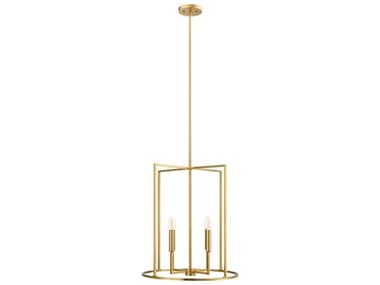 Savoy House Meridian 4-Light Natural Brass Pendant SVM7044NB