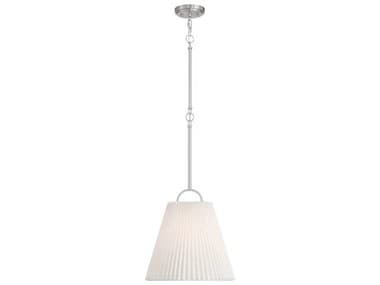 Savoy House Meridian 1-Light Brushed Nickel Empire Drum Pendant SVM7045BN