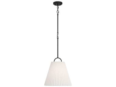 Savoy House Meridian 1-Light Matte Black Empire Drum Pendant SVM7045MBK