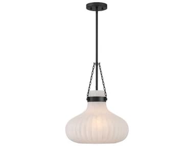 Savoy House Meridian 1-Light Matte Black Pendant SVM7046MBK