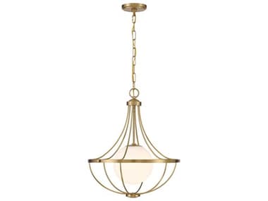 Savoy House Meridian 1-Light Natural Brass Pendant SVM7047NB