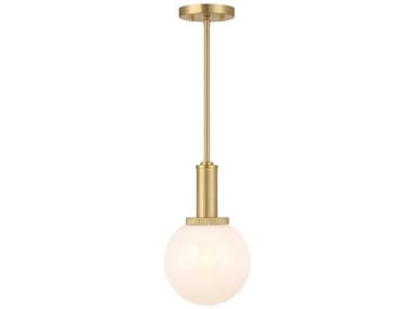 Savoy House Meridian 1-Light Natural Brass Globe Mini Pendant SVM7050NB