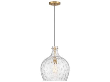 Savoy House Meridian 1-Light Natural Brass Bell Pendant SVM7053NB