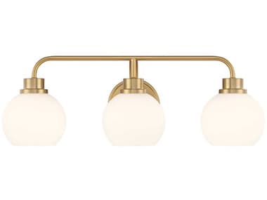 Savoy House Meridian 3-Light Natural Brass Vanity Light SVM80081NB