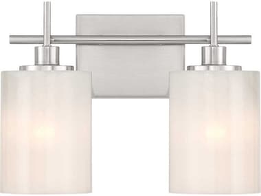 Savoy House Meridian 2-Light Brushed Nickel Vanity Light SVM80083BN