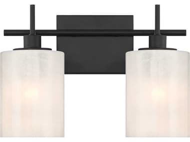 Savoy House Meridian 2-Light Matte Black Vanity Light SVM80083MBK