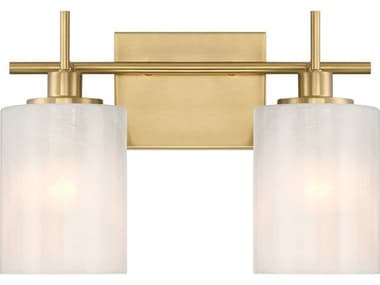 Savoy House Meridian 2-Light Natural Brass Vanity Light SVM80083NB