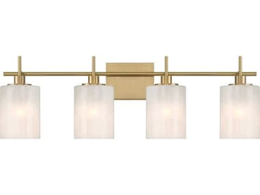 Savoy House Meridian 4-Light Natural Brass Vanity Light SVM80085NB