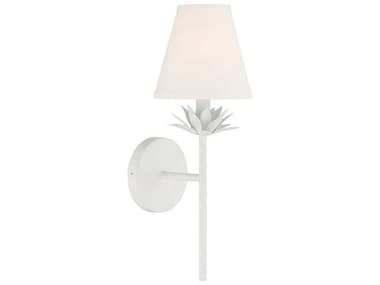Savoy House Meridian 17" Tall 1-Light White Wall Sconce SVM90077WH