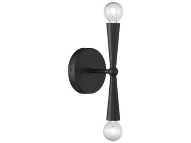 Savoy House Meridian 2-Light Matte Black Wall Sconce SVM90110MBK