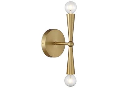 Savoy House Meridian 2-Light Natural Brass Wall Sconce SVM90110NB