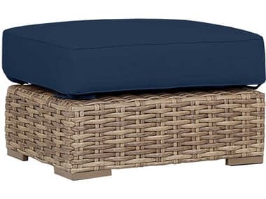 Sunset West Havana Tobacco Wicker Cushion Ottoman SW1701OTT48080