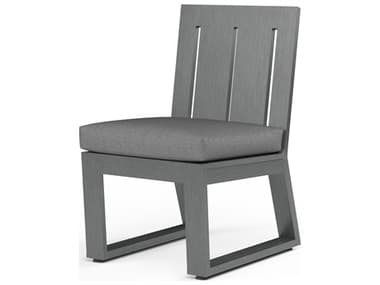 Sunset West Redondo Aluminum Armless Dining Chair SW38011ANONSTOCK