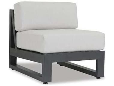 Sunset West Redondo Aluminum Armless Lounge in Cast Silver SW3801AC40433