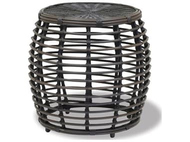 Sunset West Venice Chocolate Brown Wicker 22'' Round End Table SW4005ET