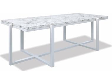 Sunset West Honed Carrara52'' Wide Aluminum Rectangular Coffee Table SW4707CT
