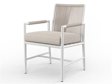 Sunset West Sabbia Custom Aluminum Dining Arm Chair SW49011NONSTOCK