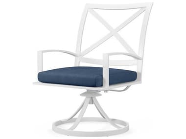 Sunset West Bristol White Aluminum Cushion Dining Chair SW5011148080