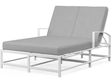 Sunset West Bristol White Aluminum Cushion Chaise Lounge SW501995402