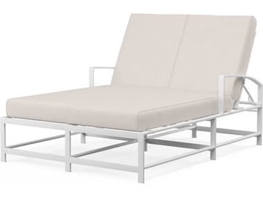 Sunset West Bristol White Aluminum Cushion Chaise Lounge SW501995404