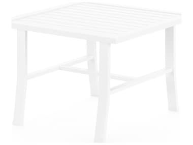 Sunset West Bristol Aluminum Frost 22''Wide Square End Table SW501ET