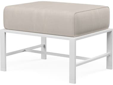 Sunset West Bristol Aluminum Frost Ottoman in Canvas Flax with self welt SW501OTT5492