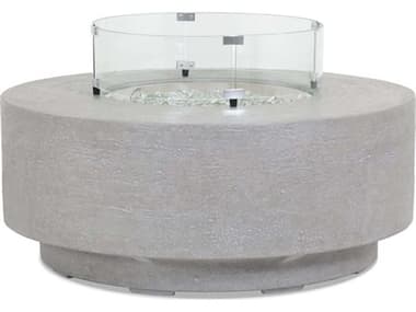 Sunset West Gravelstone Concrete 41''W Round Fire Pit Table SW6003FT41R