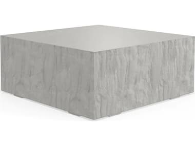 Sunset West Antique Stone Resin Bone White 40'' Wide Square Coffee Table SW6204SQCT