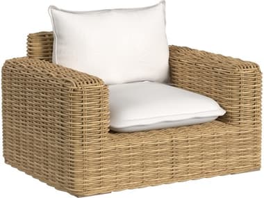 Sunset West Playa Oversized Club Chair in Soothe Pearl with Flange Welt SW7001215PRSTKIT