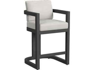 Sunset West Malibu Barstool in Cast Silver SW71017BSLVRSTKIT