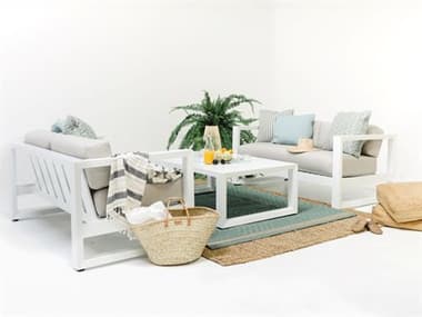 Sunset West Naples- As Pictured Aluminum Cushion Lounge Set SWNEWPORT02