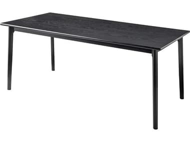 Surya Acworth Rectangular Wood Black Dining Table SYACW001303571