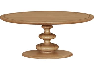 Surya Adour Round Wood Dark Brown Coffee Table SYADUR002174040
