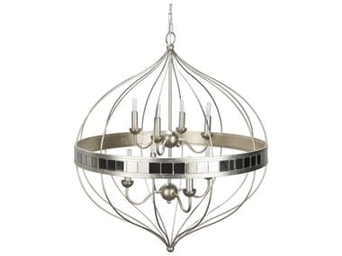 Surya Aerial 8-Light Metallic Silver Tiered Pendant SYAEI001