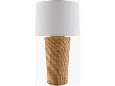 Surya Allura Wheat White Linen Off Table Lamp SYARA002