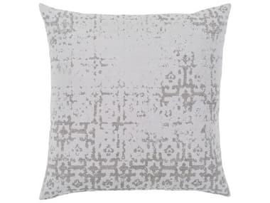 Surya Abstraction Light Gray Pillow SYASR001