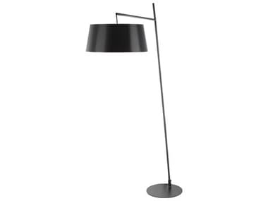 Surya Astro Black White Polyester Floor Lamp SYAST001