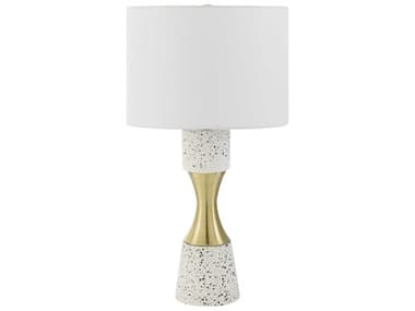 Surya Arroyo White Linen Buffet Lamp SYAYO004